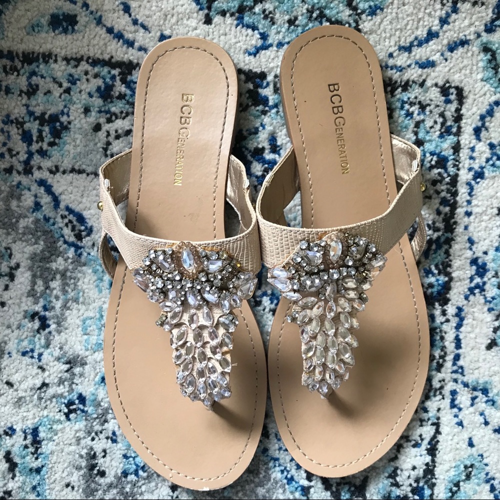 BCBGeneration Belluna Jeweled Flip Flop Sa… - Picture 2 of 11